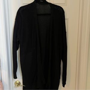 Lululemon black knit cardigan sweater size 8 medium